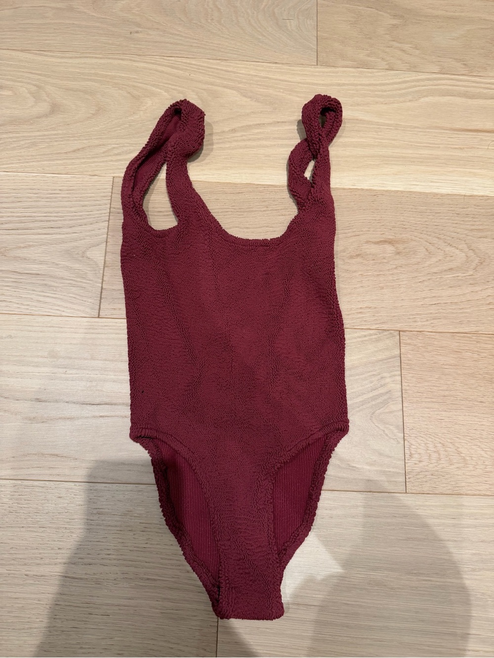 Zara -Burgundy One-Piece Swimsuit